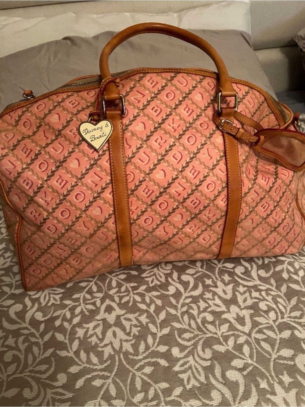 Dooney & Bourke Pink Monogram Travel/weekender Bag